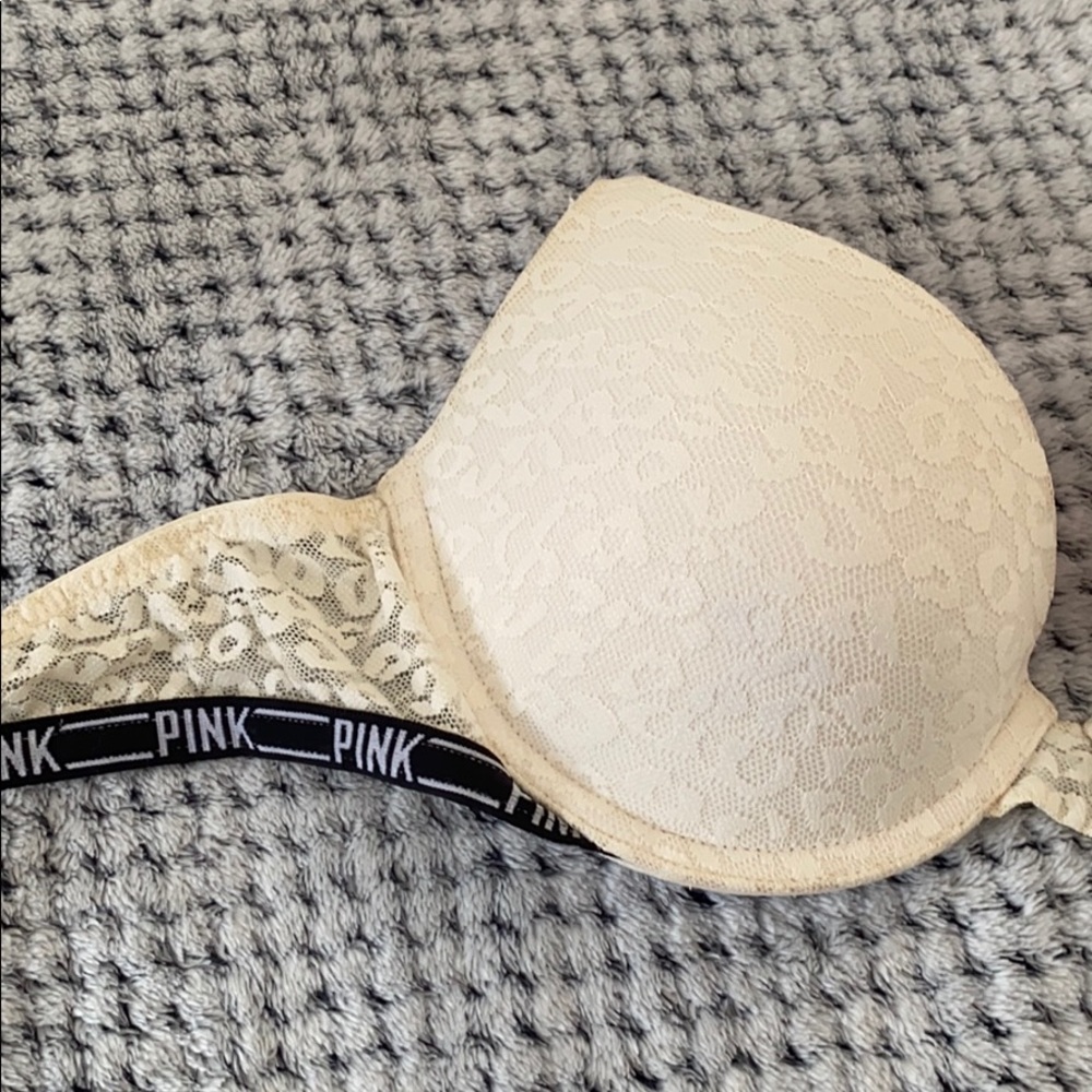 Pink bra